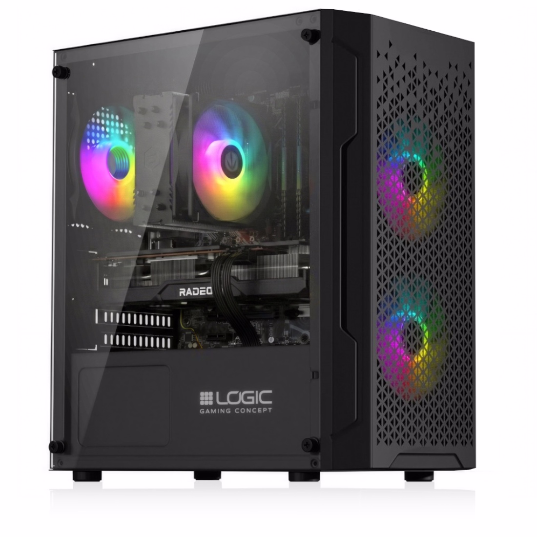 Komputer INFERNO przygotowany do grania z efektownym podświetleniem