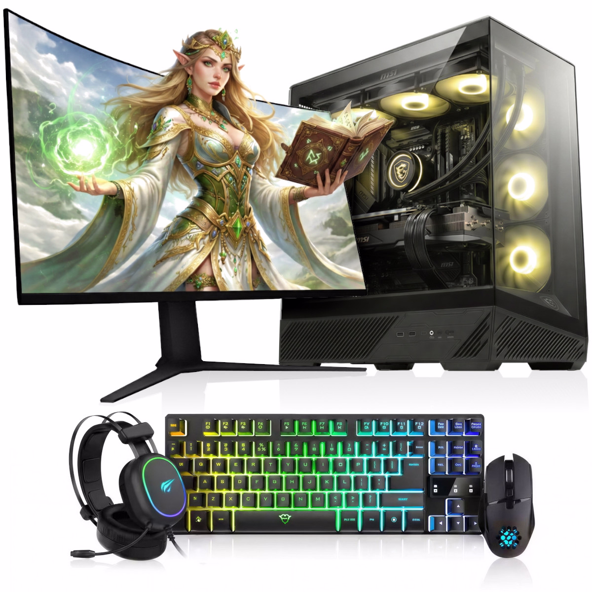 Zestaw komputerowy FURY gotowy do pracy i rozrywki od razu po podłączeniu